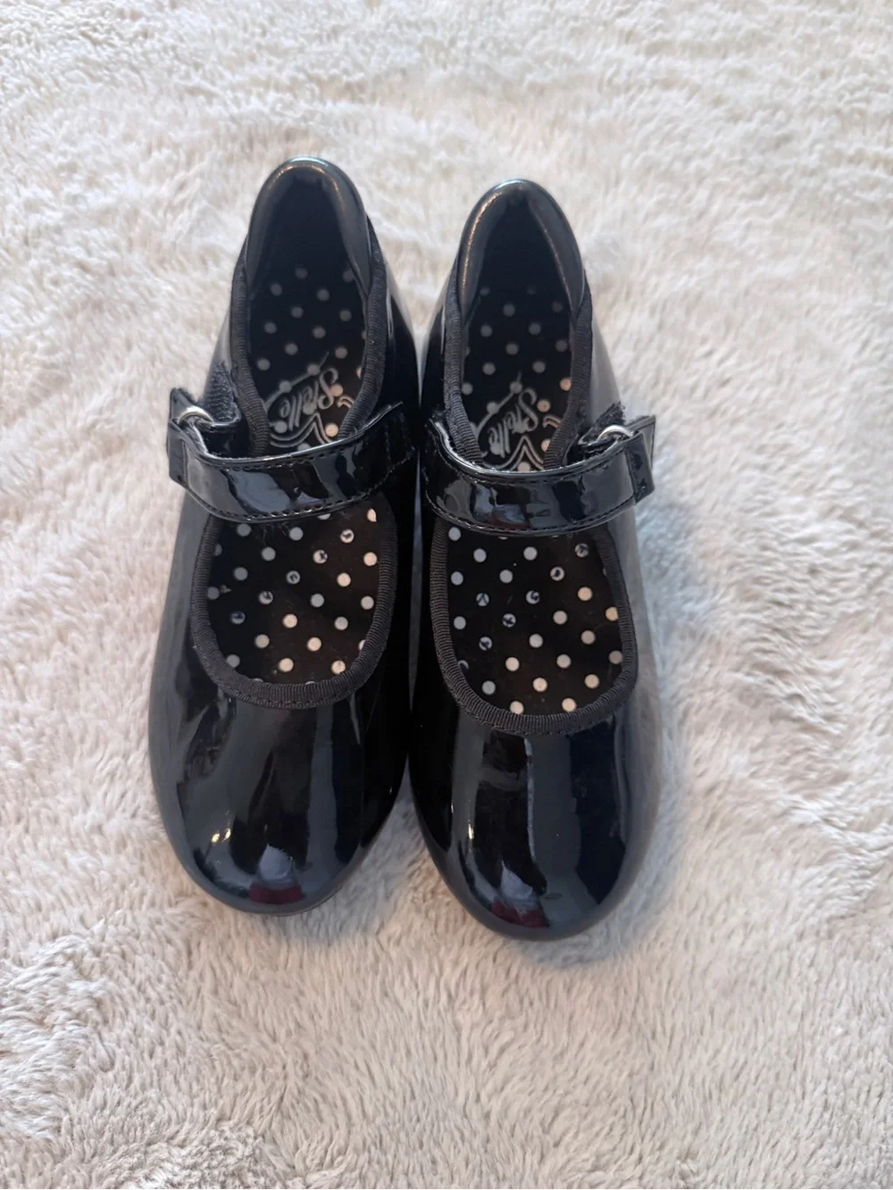 Girls Black Patent Mary Jane School Shoes 9C